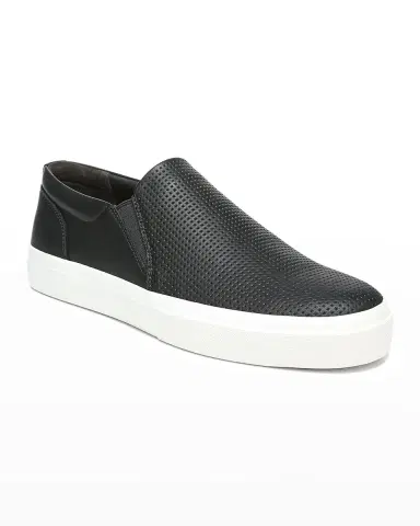 Vince Men 's Fletcher Perforated Leather Slip-On Sneakers | Thumbnail 2 Vince Men 's Fletcher Perforated Leather Slip-On Sneakers | Thumbnail 2