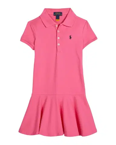 Polo Ralph Lauren Girl 's Stretch Cotton Mesh Polo Dress | Thumbnail 1 Polo Ralph Lauren Girl 's Stretch Cotton Mesh Polo Dress | Thumbnail 1
