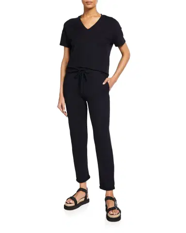 Majestic Filatures French Terry Cuffed Drawstring Pants | Thumbnail 2 Majestic Filatures French Terry Cuffed Drawstring Pants | Thumbnail 2