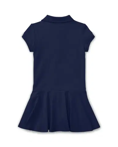 Polo Ralph Lauren Girl 's Logo Embroidered Drop-Waist Polo Dress | Thumbnail 2 Polo Ralph Lauren Girl 's Logo Embroidered Drop-Waist Polo Dress | Thumbnail 2
