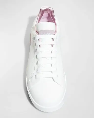 Dolce & Gabbana Portofino Bicolor Logo Low-Top Sneakers | Thumbnail 5 Dolce & Gabbana Portofino Bicolor Logo Low-Top Sneakers | Thumbnail 5