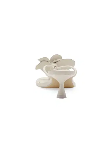 Cult Gaia Women's Addison 55MM Leather Kitten-Heel Sandals - Antique White - Size 11 | Thumbnail 3 Cult Gaia Women's Addison 55MM Leather Kitten-Heel Sandals - Antique White - Size 11 | Thumbnail 3