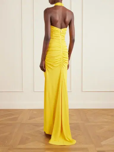 Carolina Herrera Satin Halterneck Gown | Thumbnail 3 Carolina Herrera Satin Halterneck Gown | Thumbnail 3