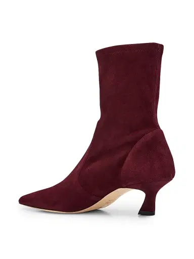Stuart Weitzman Women's Vinnie 50MM Suede Ankle Boots - Purple - Size 9.5 | Thumbnail 4 Stuart Weitzman Women's Vinnie 50MM Suede Ankle Boots - Purple - Size 9.5 | Thumbnail 4