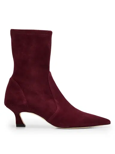 Stuart Weitzman Women's Vinnie 50MM Suede Ankle Boots - Purple - Size 9.5 | Thumbnail 1 Stuart Weitzman Women's Vinnie 50MM Suede Ankle Boots - Purple - Size 9.5 | Thumbnail 1