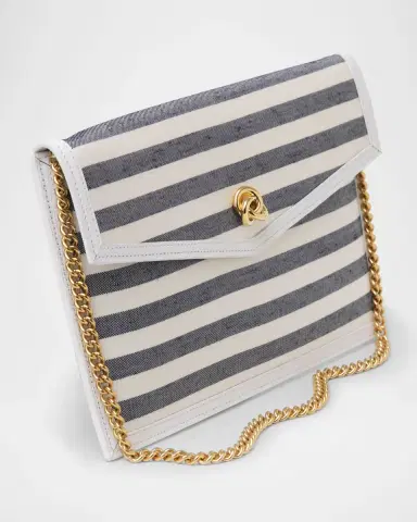 MICHELLE WILHITE Brick Envelope Striped Clutch Bag | Thumbnail 3 MICHELLE WILHITE Brick Envelope Striped Clutch Bag | Thumbnail 3