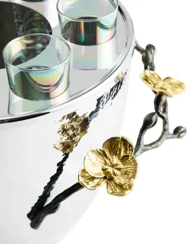 Michael Aram Gold Orchid Vodka Service | Thumbnail 4 Michael Aram Gold Orchid Vodka Service | Thumbnail 4
