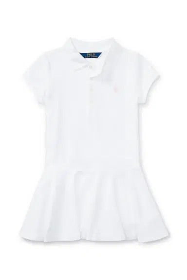 Polo Ralph Lauren Girl's Short-Sleeve Knit Drop-Waist Polo Dress, Size 2-6X | Thumbnail 3 Polo Ralph Lauren Girl's Short-Sleeve Knit Drop-Waist Polo Dress, Size 2-6X | Thumbnail 3
