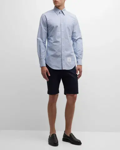 Thom Browne Men's Classic Sport Shirt w/ Stripes | Thumbnail 2 Thom Browne Men's Classic Sport Shirt w/ Stripes | Thumbnail 2