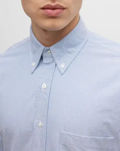 Thom Browne Men's Classic Sport Shirt w/ Stripes | Thumbnail 7 Thom Browne Men's Classic Sport Shirt w/ Stripes | Thumbnail 7