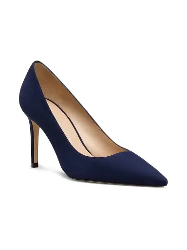 Stuart Weitzman Women's Stuart Power 85 85MM Suede Pumps - Nice Blue | Thumbnail 2 Stuart Weitzman Women's Stuart Power 85 85MM Suede Pumps - Nice Blue | Thumbnail 2