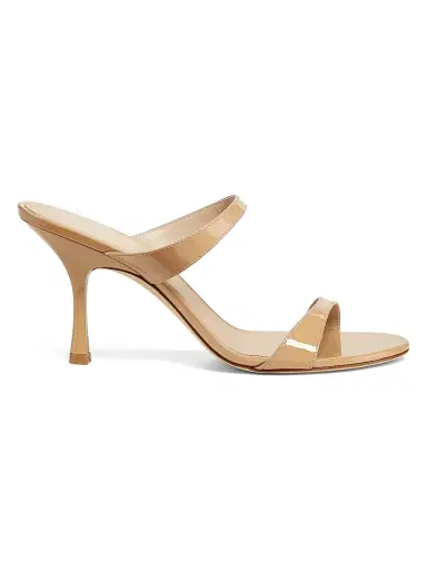Stuart Weitzman Women's Nudist 85MM Slide Sandals - Adobe | Thumbnail 1 Stuart Weitzman Women's Nudist 85MM Slide Sandals - Adobe | Thumbnail 1