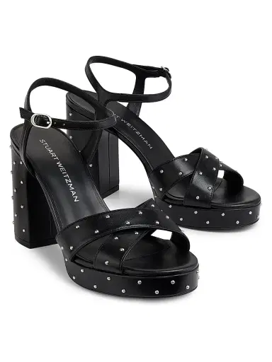 Stuart Weitzman Women's Dayna Sostud Platform Sandals - Black | Thumbnail 2 Stuart Weitzman Women's Dayna Sostud Platform Sandals - Black | Thumbnail 2
