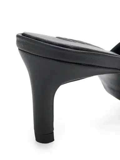 Cult Gaia Women's Amina 55MM Leather Kitten-Heel Sandals - Black - Size 11.5 | Thumbnail 5 Cult Gaia Women's Amina 55MM Leather Kitten-Heel Sandals - Black - Size 11.5 | Thumbnail 5