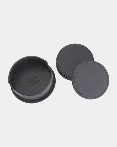 Royce New York Monogrammed Leather Coasters & Holder, Personalized - Set of 6 | Thumbnail 2 Royce New York Monogrammed Leather Coasters & Holder, Personalized - Set of 6 | Thumbnail 2