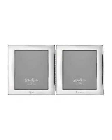Cunill America Tiffany Plain Hinged Double Personalized Frame | Thumbnail 2 Cunill America Tiffany Plain Hinged Double Personalized Frame | Thumbnail 2