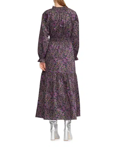 CYNTHIA ROWLEY Marbelle Tiered Abstract-Print Cotton Maxi Dress | Thumbnail 3 CYNTHIA ROWLEY Marbelle Tiered Abstract-Print Cotton Maxi Dress | Thumbnail 3