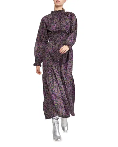 CYNTHIA ROWLEY Marbelle Tiered Abstract-Print Cotton Maxi Dress | Thumbnail 1 CYNTHIA ROWLEY Marbelle Tiered Abstract-Print Cotton Maxi Dress | Thumbnail 1