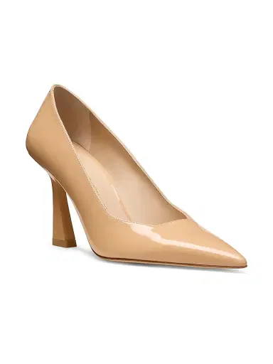 Stuart Weitzman Women's Vinnie 85MM Patent Leather Pumps - Adobe | Thumbnail 2 Stuart Weitzman Women's Vinnie 85MM Patent Leather Pumps - Adobe | Thumbnail 2