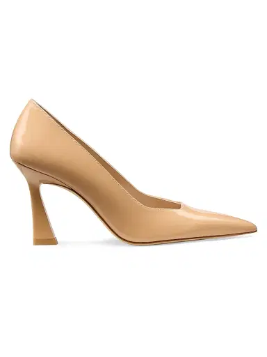 Stuart Weitzman Women's Vinnie 85MM Patent Leather Pumps - Adobe | Thumbnail 1 Stuart Weitzman Women's Vinnie 85MM Patent Leather Pumps - Adobe | Thumbnail 1