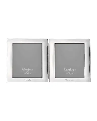Cunill America Tiffany Plain Hinged Double Personalized Frame | Thumbnail 2 Cunill America Tiffany Plain Hinged Double Personalized Frame | Thumbnail 2