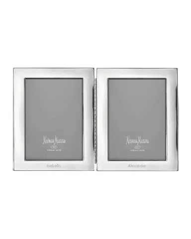 Cunill America Tiffany Plain Hinged Double Personalized Frame | Thumbnail 1 Cunill America Tiffany Plain Hinged Double Personalized Frame | Thumbnail 1