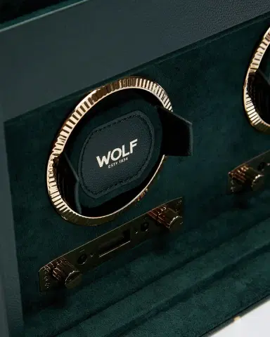 Wolf British Racing Double Watch Winder with Storage | Thumbnail 4 Wolf British Racing Double Watch Winder with Storage | Thumbnail 4