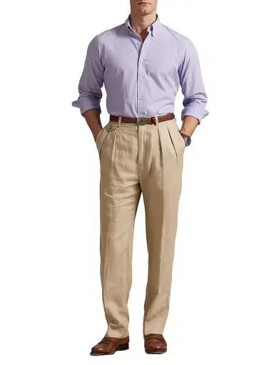 Polo Ralph Lauren Men's Classic-Fit End-On-End Shirt | Thumbnail 2 Polo Ralph Lauren Men's Classic-Fit End-On-End Shirt | Thumbnail 2