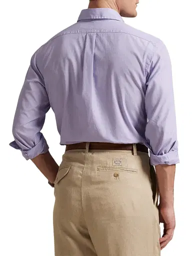 Polo Ralph Lauren Men's Classic-Fit End-On-End Shirt | Thumbnail 4 Polo Ralph Lauren Men's Classic-Fit End-On-End Shirt | Thumbnail 4