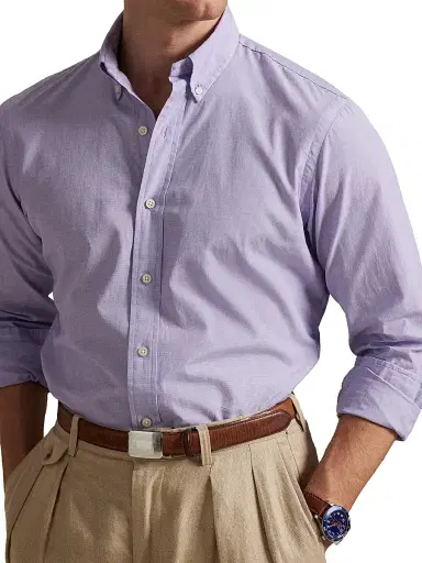 Polo Ralph Lauren Men's Classic-Fit End-On-End Shirt | Thumbnail 6 Polo Ralph Lauren Men's Classic-Fit End-On-End Shirt | Thumbnail 6