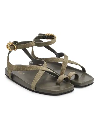 rag & bone Women's Rue Suede Sandals - Olive Suede - Size 9 | Thumbnail 2 rag & bone Women's Rue Suede Sandals - Olive Suede - Size 9 | Thumbnail 2