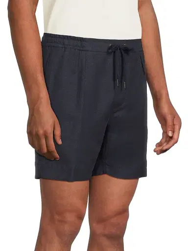 Ralph Lauren Purple Label Men's Silk-Linen Drawstring Shorts | Thumbnail 4 Ralph Lauren Purple Label Men's Silk-Linen Drawstring Shorts | Thumbnail 4