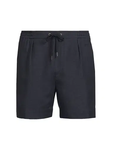 Ralph Lauren Purple Label Men's Silk-Linen Drawstring Shorts | Thumbnail 1 Ralph Lauren Purple Label Men's Silk-Linen Drawstring Shorts | Thumbnail 1