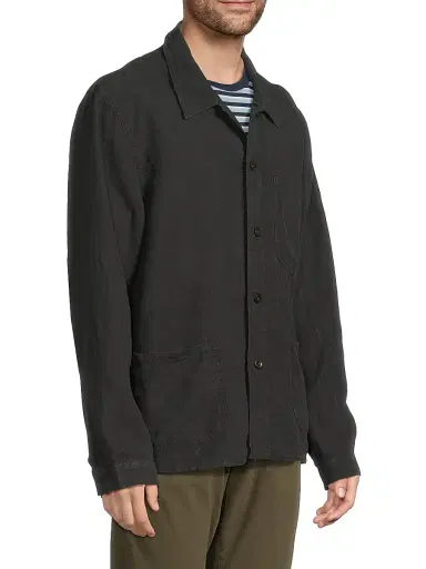 Polo Ralph Lauren Men's Linen Utility Jacket | Thumbnail 4 Polo Ralph Lauren Men's Linen Utility Jacket | Thumbnail 4