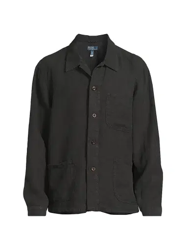 Polo Ralph Lauren Men's Linen Utility Jacket | Thumbnail 1 Polo Ralph Lauren Men's Linen Utility Jacket | Thumbnail 1
