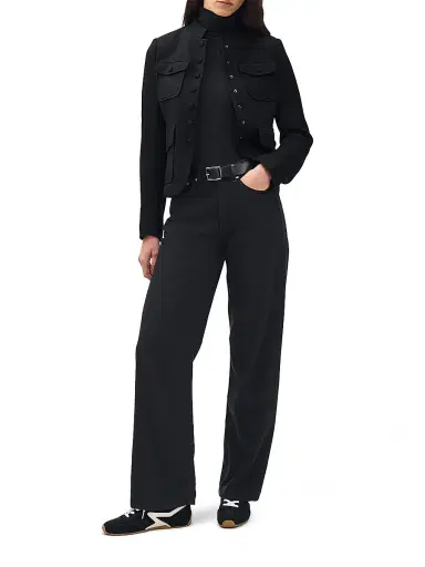rag & bone Women's Mercer Wool Single-Breasted Blazer - Black - Size 14 | Thumbnail 2 rag & bone Women's Mercer Wool Single-Breasted Blazer - Black - Size 14 | Thumbnail 2