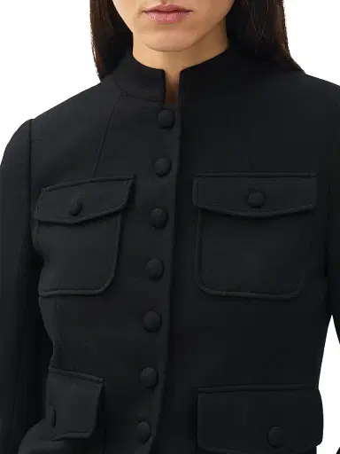 rag & bone Women's Mercer Wool Single-Breasted Blazer - Black - Size 14 | Thumbnail 6 rag & bone Women's Mercer Wool Single-Breasted Blazer - Black - Size 14 | Thumbnail 6