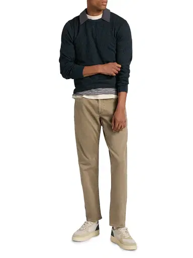 rag & bone Men's Gregory Wool-Blend Crewneck Sweater - Navy | Thumbnail 2 rag & bone Men's Gregory Wool-Blend Crewneck Sweater - Navy | Thumbnail 2