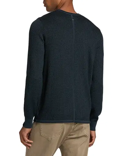 rag & bone Men's Gregory Wool-Blend Crewneck Sweater - Navy | Thumbnail 5 rag & bone Men's Gregory Wool-Blend Crewneck Sweater - Navy | Thumbnail 5