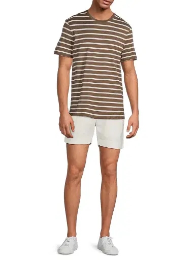 Ralph Lauren Purple Label Men's Silk-Linen Drawstring Shorts | Thumbnail 2 Ralph Lauren Purple Label Men's Silk-Linen Drawstring Shorts | Thumbnail 2