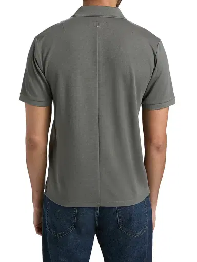 rag & bone Men's K-P Slim-Fit Polo Shirt - Grey Mist | Thumbnail 5 rag & bone Men's K-P Slim-Fit Polo Shirt - Grey Mist | Thumbnail 5