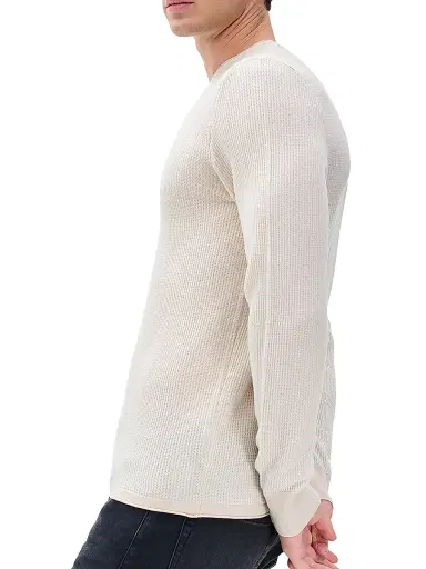 rag & bone Men's Gregory Wool-Blend Crewneck Sweater - Desert | Thumbnail 5 rag & bone Men's Gregory Wool-Blend Crewneck Sweater - Desert | Thumbnail 5