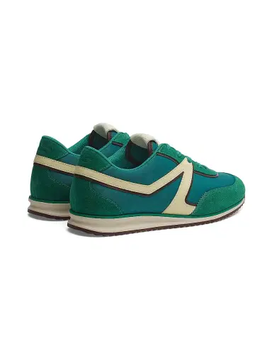 rag & bone Women's Retro Low-Top Leather Trainer Sneakers - Green - Size 11 | Thumbnail 4 rag & bone Women's Retro Low-Top Leather Trainer Sneakers - Green - Size 11 | Thumbnail 4