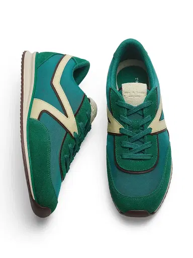 rag & bone Women's Retro Low-Top Leather Trainer Sneakers - Green - Size 11 | Thumbnail 5 rag & bone Women's Retro Low-Top Leather Trainer Sneakers - Green - Size 11 | Thumbnail 5