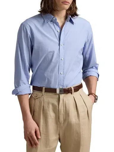 Polo Ralph Lauren Men's Classic-Fit End-On-End Shirt | Thumbnail 3 Polo Ralph Lauren Men's Classic-Fit End-On-End Shirt | Thumbnail 3