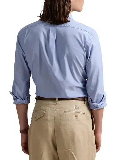 Polo Ralph Lauren Men's Classic-Fit End-On-End Shirt | Thumbnail 4 Polo Ralph Lauren Men's Classic-Fit End-On-End Shirt | Thumbnail 4