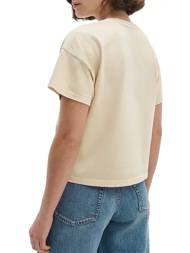 rag & bone Women's Kelly Distressed Washed Boxy T-Shirt - Butter - Size XS | Thumbnail 4 rag & bone Women's Kelly Distressed Washed Boxy T-Shirt - Butter - Size XS | Thumbnail 4
