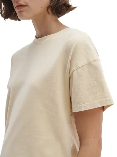 rag & bone Women's Kelly Distressed Washed Boxy T-Shirt - Butter - Size XS | Thumbnail 5 rag & bone Women's Kelly Distressed Washed Boxy T-Shirt - Butter - Size XS | Thumbnail 5