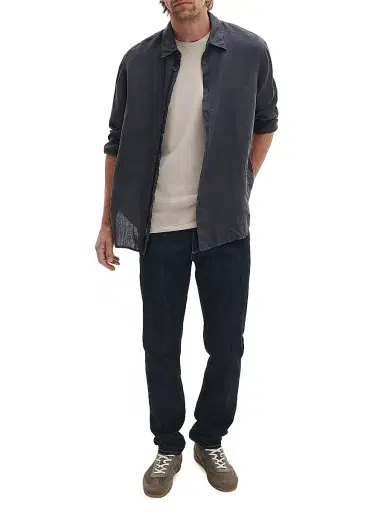 rag & bone Men's Crewneck Cotton T-Shirt - Taupe | Thumbnail 2 rag & bone Men's Crewneck Cotton T-Shirt - Taupe | Thumbnail 2