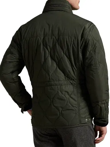 Polo Ralph Lauren Men's Eastham Quilted Hooded Field Jacket - Olive Smoke | Thumbnail 4 Polo Ralph Lauren Men's Eastham Quilted Hooded Field Jacket - Olive Smoke | Thumbnail 4